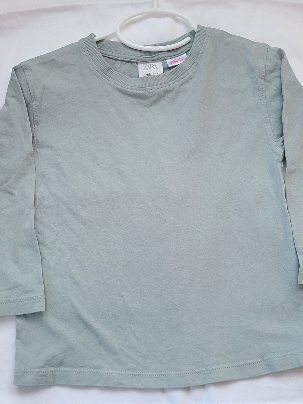 Zara crew neck long sleeve tee